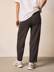 Chocolate Brown Premium Heavyweight Slinky Barrel Leg Joggers - Image 4 of 8