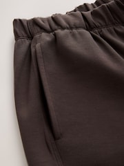 Chocolate Brown Premium Heavyweight Slinky Barrel Leg Joggers - Image 7 of 8