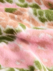 Floral Pink/Green Cosy Soft Needle Crew Neck Long Sleeve Sweatshirt - Image 7 of 8