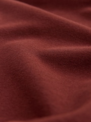 Chocolate Brown Essential Quarter Zip Neck Collarred Sweatshirt - Image 6 of 7