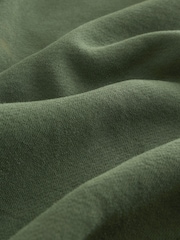 Khaki Green Supersoft Peached Essentials Barrel Leg Cocoon Joggers - Image 7 of 7