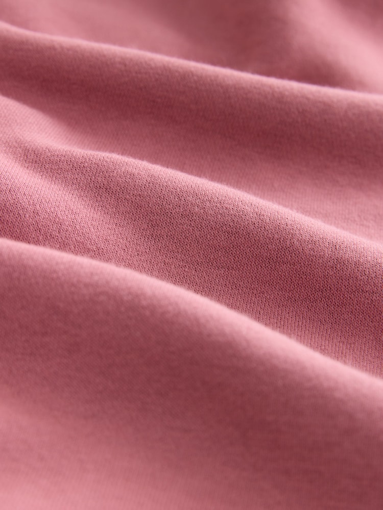 Rose Pink Oversized Relaxed Fit Heavyweight Longline Hoodie Sweatshirt with Seam Detailing - Image 9 of 9 Rose Pink Oversized Relaxed Fit Heavyweight Longline Hoodie Sweatshirt with Seam Detailing - Image 9 of 9