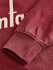 Burgandy Red Graphic City Sweatshirt Crewneck Longsleeve Sweatshirt - Image 7 of 8