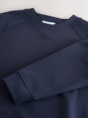 Navy Cotton  Rich Ultimate Comfort Crewneck Sweatshirt - Image 8 of 8