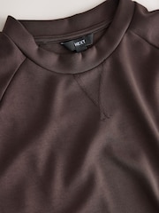 Chocolate Brown Premium Heavyweight Slinky Cap Sleeve Top - Image 8 of 9