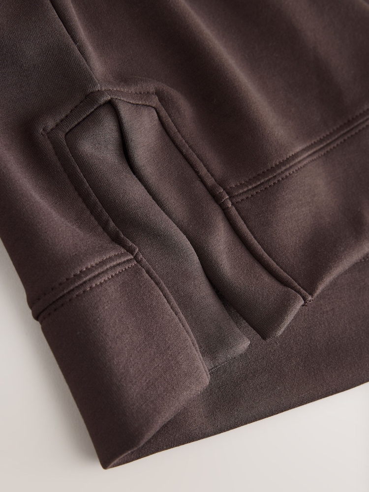 Chocolate Brown Premium Heavyweight Slinky Cap Sleeve Top - Image 9 of 9