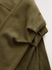 Olive Green Cosy Soft Needle Crewneck Longsleeve Sweatshirt - Image 3 of 3