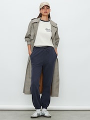 Navy Essential Cuffed Jersey Joggers - Image 2 of 8