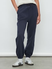 Navy Essential Cuffed Jersey Joggers - Image 3 of 8