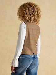 Joules Foxley Brown Check Tweed Waistcoat - Image 10 of 11