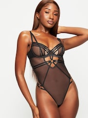 Ann Summers Black Capturing Mesh Non Pad Body - Image 1 of 5