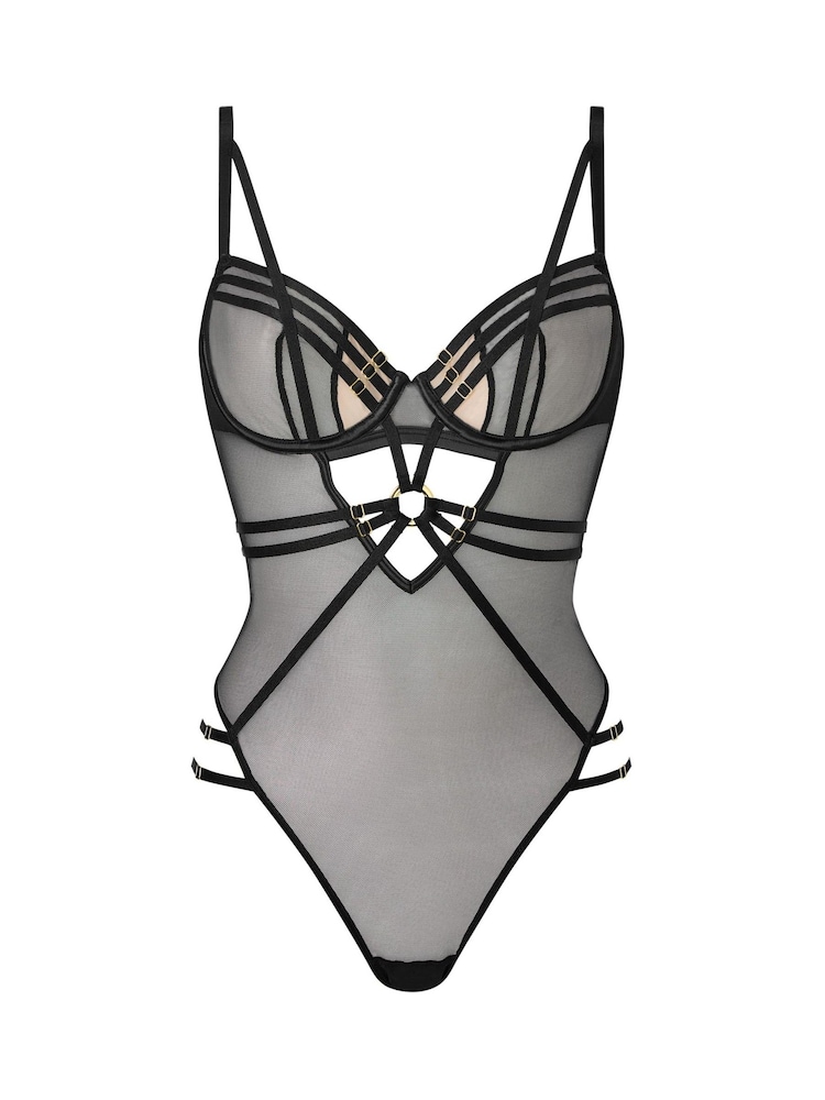 Ann Summers Black Capturing Mesh Non Pad Body - Image 5 of 5