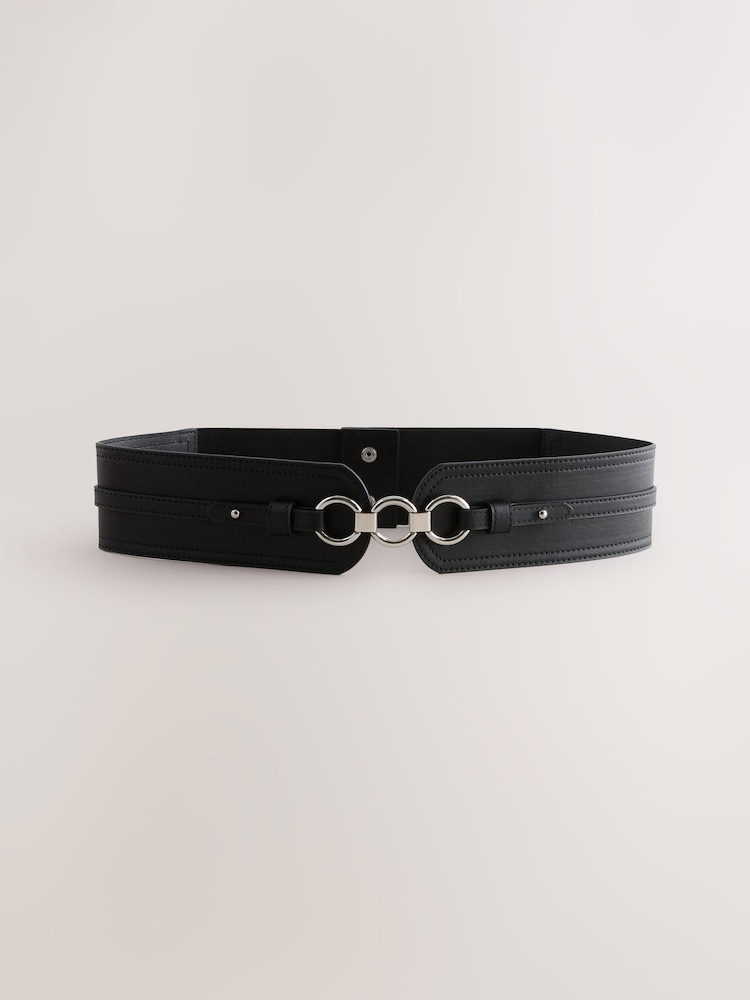 Black Wide Corset Belt - Image 4 of 4 Black Wide Corset Belt - Image 4 of 4