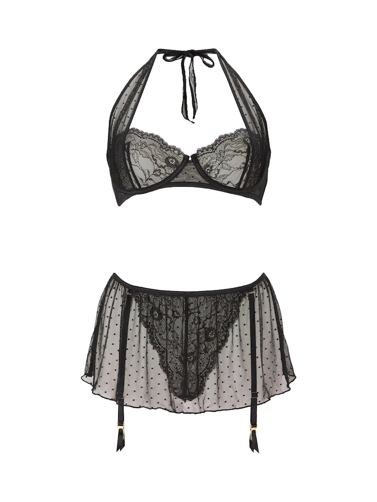 Сетчатый комплект с халтером без крошечка Ann Summers Tease Me - Изображение 6 из 6