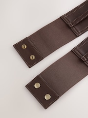Chocolate Brown Wide Corset Belt - Image 6 of 8