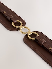 Chocolate Brown Wide Corset Belt - Image 7 of 8