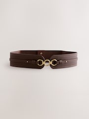 Chocolate Brown Wide Corset Belt - Image 8 of 8