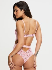 Ann Summers Pink Hold Me Tight Flocked Heart Body - Image 2 of 7