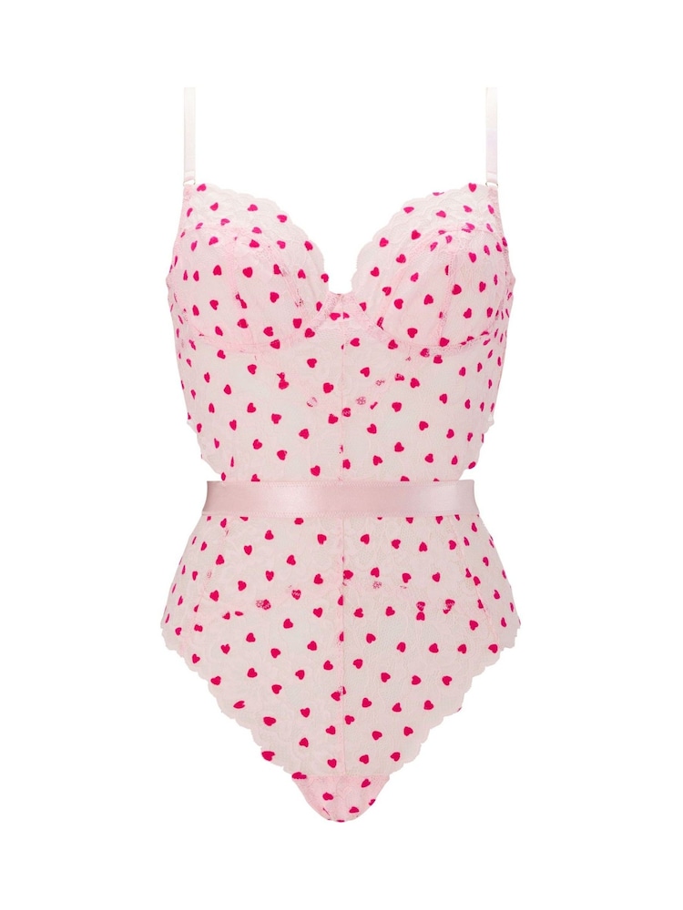 Ann Summers Pink Hold Me Tight Flocked Heart Body - Image 7 of 7