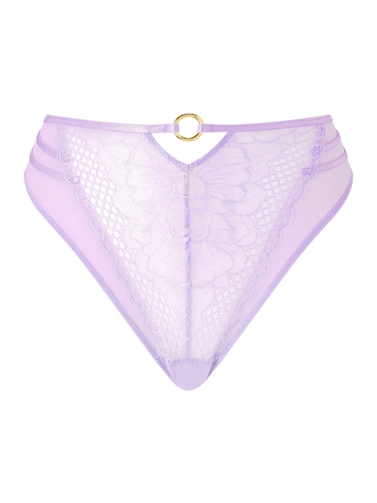 Ann Summers Compelling Floral Mesh High Waist Brazilian Knickers - Bild 5 von 5