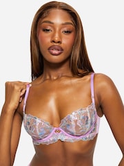 Ann Summers Euphoric Foiled Embroidery Non Pad Balcony Bra - Bild 3 von 6