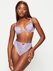 Ann Summers Compelling Floral Mesh Non Pad Plunge Bra - Image 5 of 6