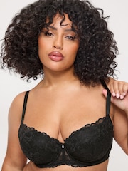 Ann Summers Black Pad Balcony Sexy Lace Underwired Bra - Image 5 of 7