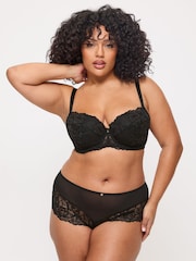 Ann Summers Black Pad Balcony Sexy Lace Underwired Bra - Image 6 of 7