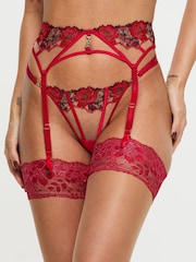 Ann Summers Caged Rose Floral Embroidery Suspender Belt - Изображение 3 из 6