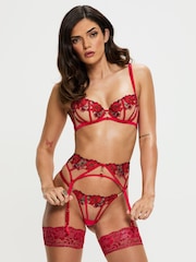Ann Summers Caged Rose Floral Embroidery Suspender Belt - Изображение 5 из 6