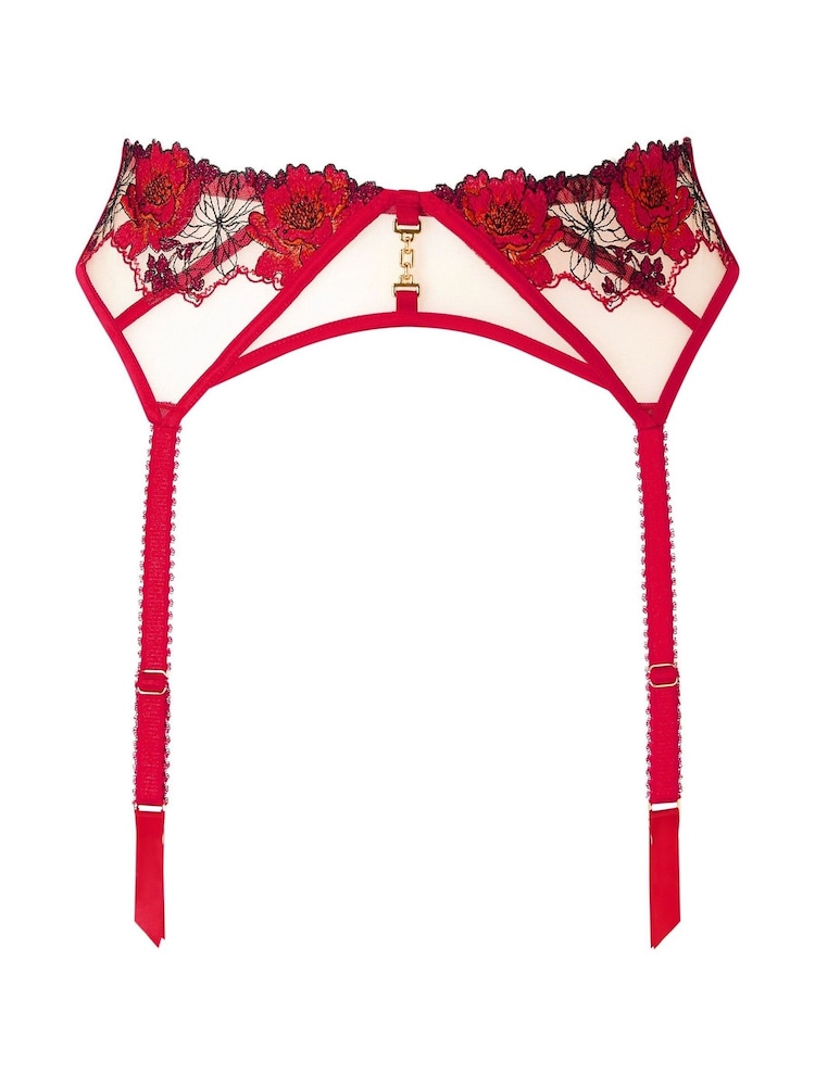 Ann Summers Caged Rose Floral Embroidery Suspender Belt - Bild 6 von 6 Ann Summers Caged Rose Floral Embroidery Suspender Belt - Bild 6 von 6
