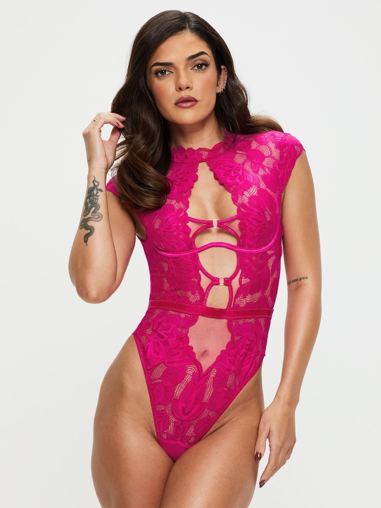 Ann Summers Pink Enchant Lace and Mesh Body - Image 1 of 7
