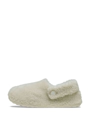 Crocs Natural Toddler Classic Cozzzy Slippers - Image 2 of 7