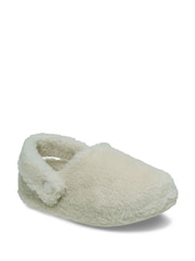Crocs Natural Toddler Classic Cozzzy Slippers - Image 3 of 7