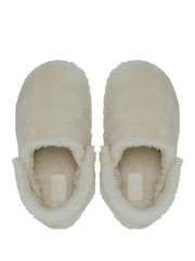 Crocs Natural Toddler Classic Cozzzy Slippers - Image 6 of 7