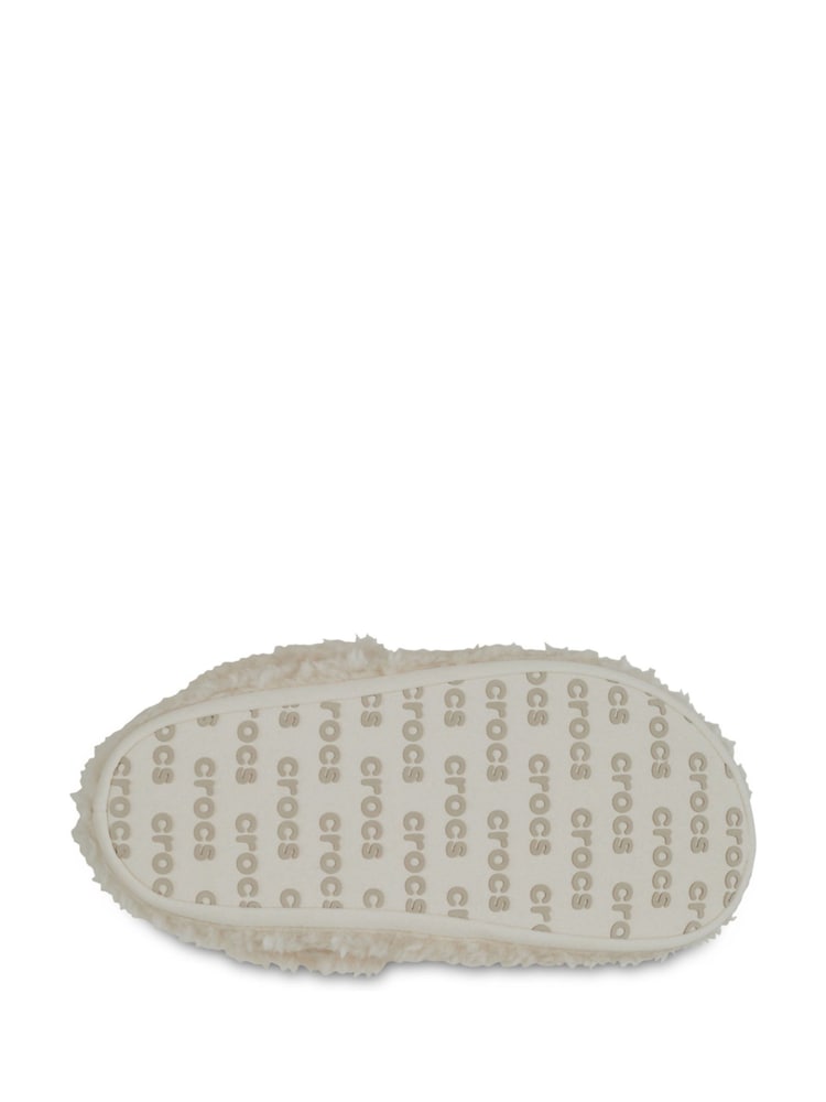 Crocs Natural Toddler Classic Cozzzy Slippers - Image 7 of 7