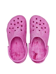 Crocs Pink Kids Classic Watercolour Marbled Sandal - Image 5 of 7