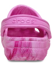 Crocs Pink Kids Classic Watercolour Marbled Sandal - Image 7 of 7