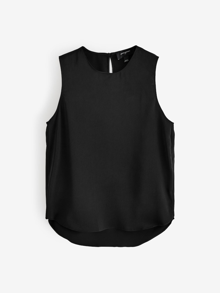 Banana Republic Black Shell Tank Top - Image 1 of 4
