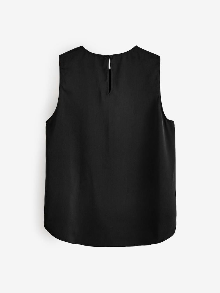 Banana Republic Black Shell Tank Top - Image 2 of 4