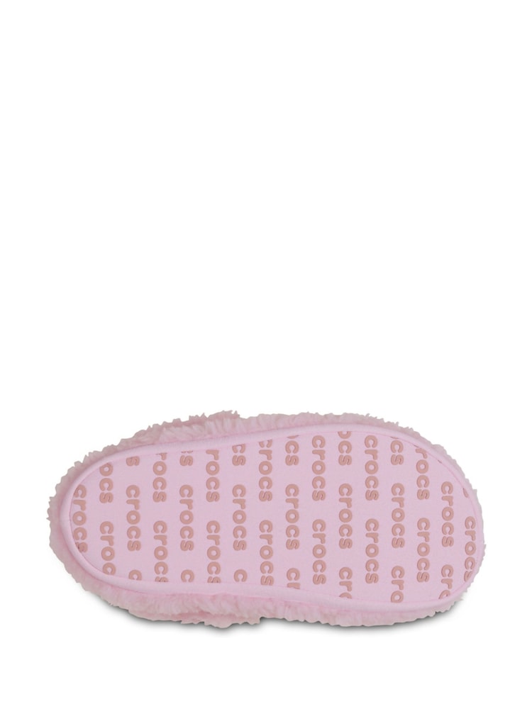 Crocs Pink Toddler Classic Cozzzy Slippers - Image 7 of 7