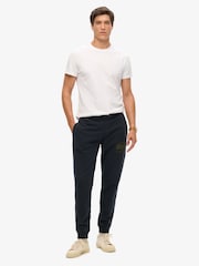 Superdry Blue Classic Vintage Logo Graphic Joggers - Image 1 of 4