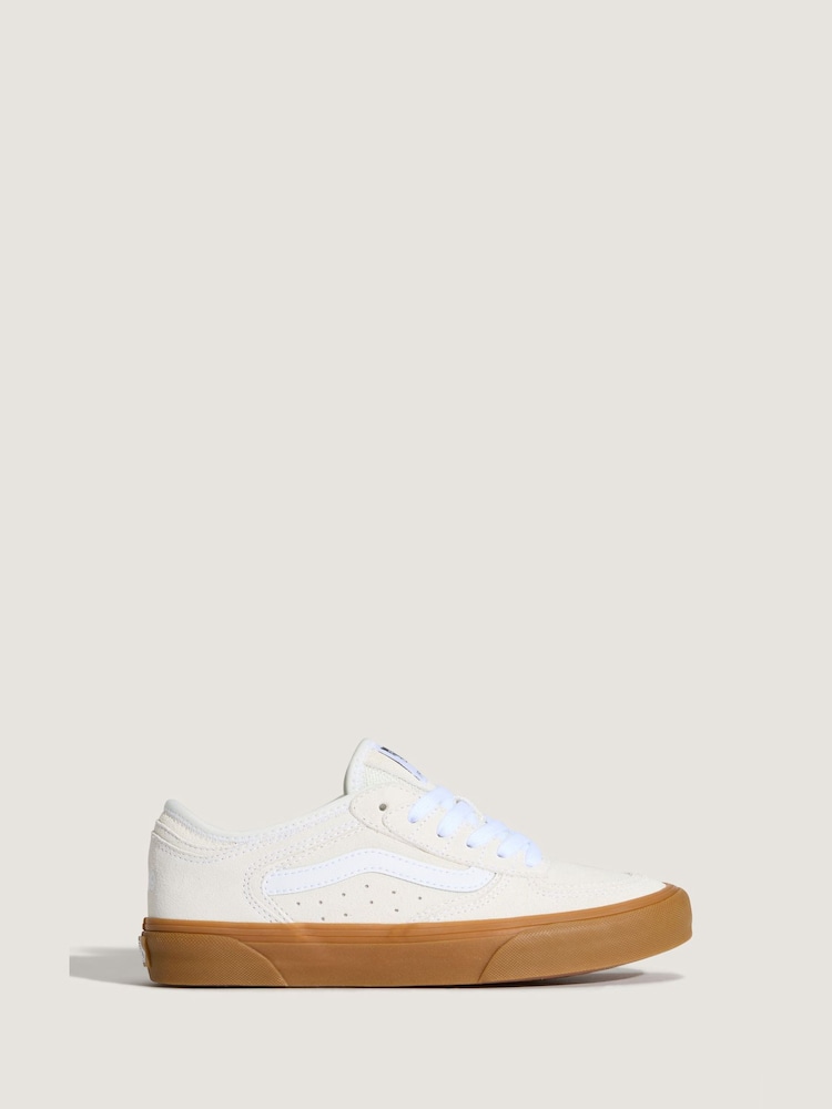 Vans Cream Womens Rowley Classic Trainers - Image 1 of 3