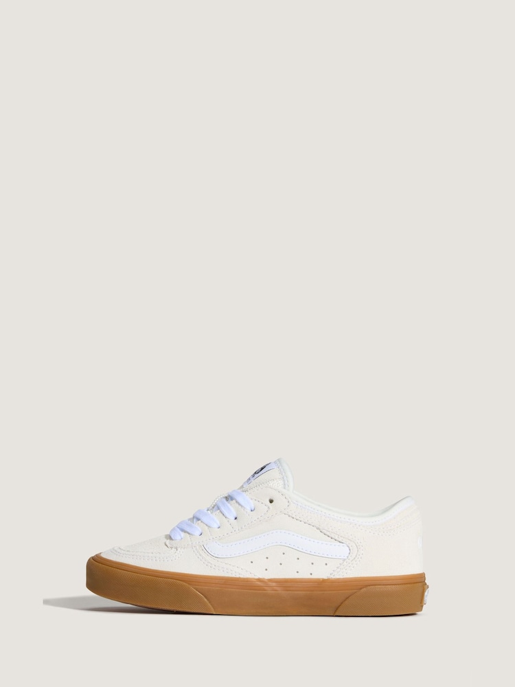 Vans Cream Womens Rowley Classic Trainers - Image 2 of 3