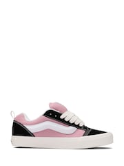 Vans Womens Knu Skool Black/Pink Trainers - Image 1 of 2