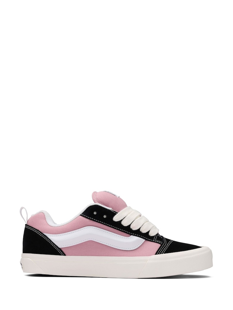 Vans Womens Knu Skool Black/Pink Trainers - Image 1 of 2