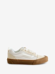 Vans Womens Cream Knu Skool Trainers - Image 1 of 4
