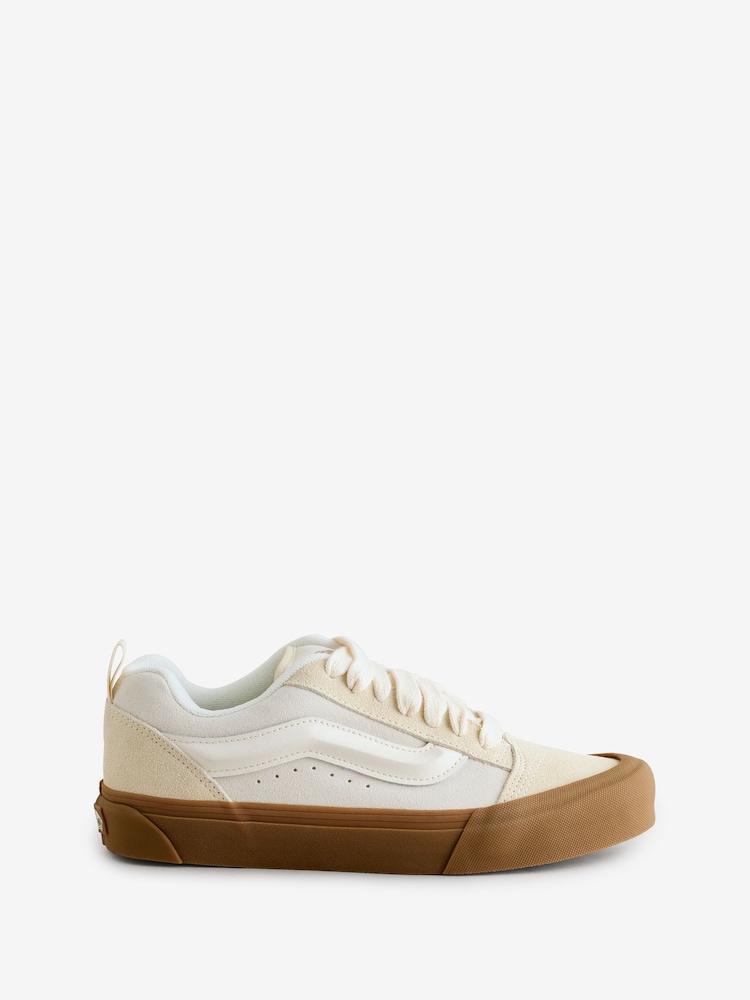Vans Womens Cream Knu Skool Trainers - Image 1 of 4