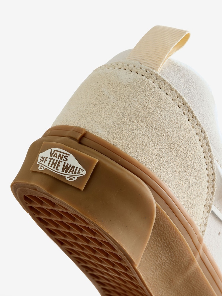 Vans Womens Cream Knu Skool Trainers - Image 4 of 4