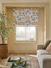 Natural Ready Made Blackout Floral Bird Print Roller Blind - Image 1 of 6